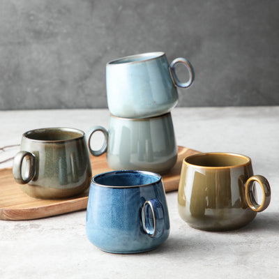 Taza de Cerámica Retro Estilo Japonés - Personalizable