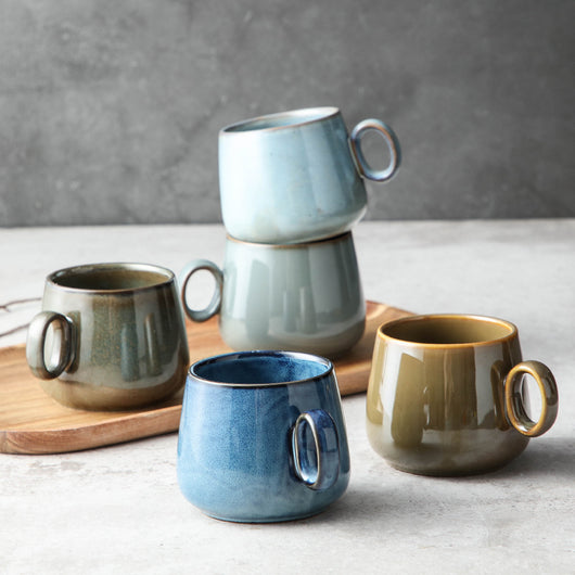 Taza de Cerámica Retro Estilo Japonés - Personalizable