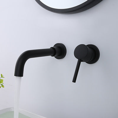 Grifo de Lavabo Empotrado Negro Mate - Diseño Minimalista Recesado - Image 18