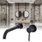 Grifo de Lavabo Empotrado Negro Mate - Diseño Minimalista Recesado