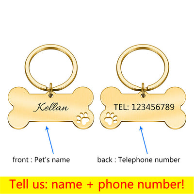 Collar de Perro Personalizado con Placa de Identificación Antiextravío - Image 5