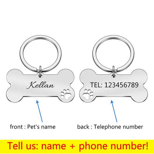 Collar de Perro Personalizado con Placa de Identificación Antiextravío - Image 19