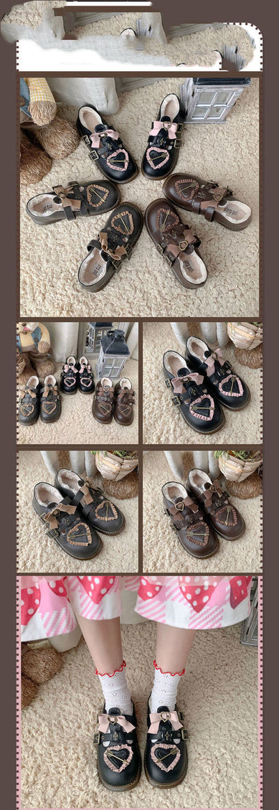 Zapatos Lolita Retro con Lazo de Terciopelo y Punta Redonda Estilo Japonés - Image 12