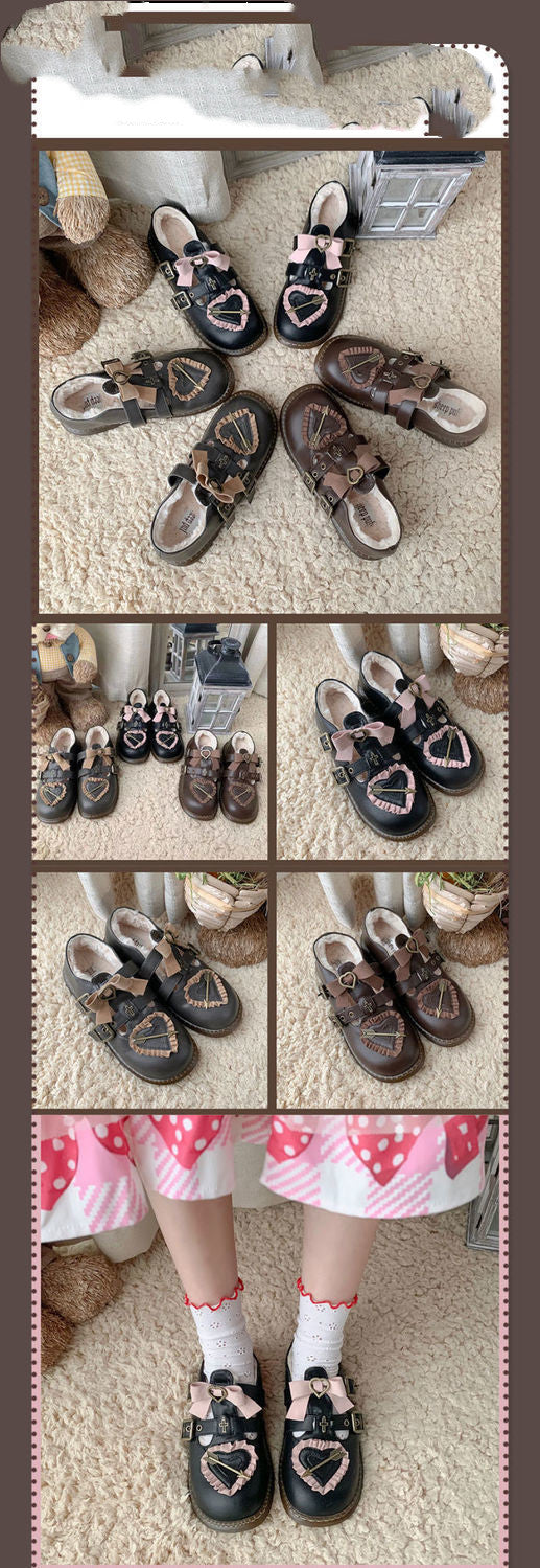 Zapatos Lolita Retro con Lazo de Terciopelo y Punta Redonda Estilo Japonés - Image 12