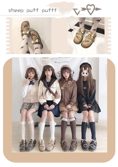 Zapatos Lolita Retro con Lazo de Terciopelo y Punta Redonda Estilo Japonés - Image 10