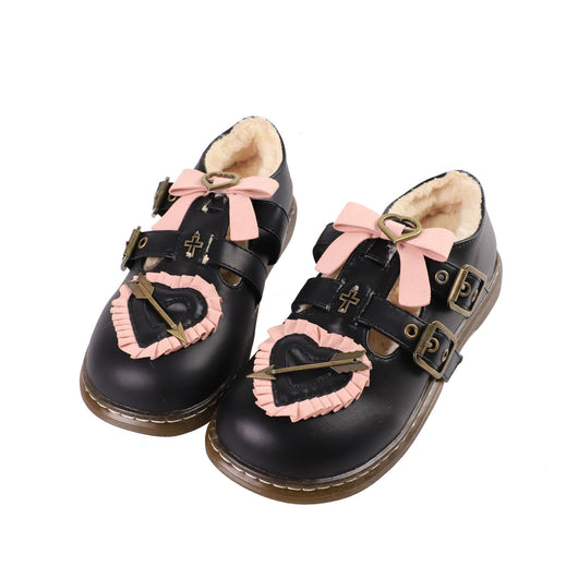 Zapatos Lolita Retro con Lazo de Terciopelo y Punta Redonda Estilo Japonés - Image 11