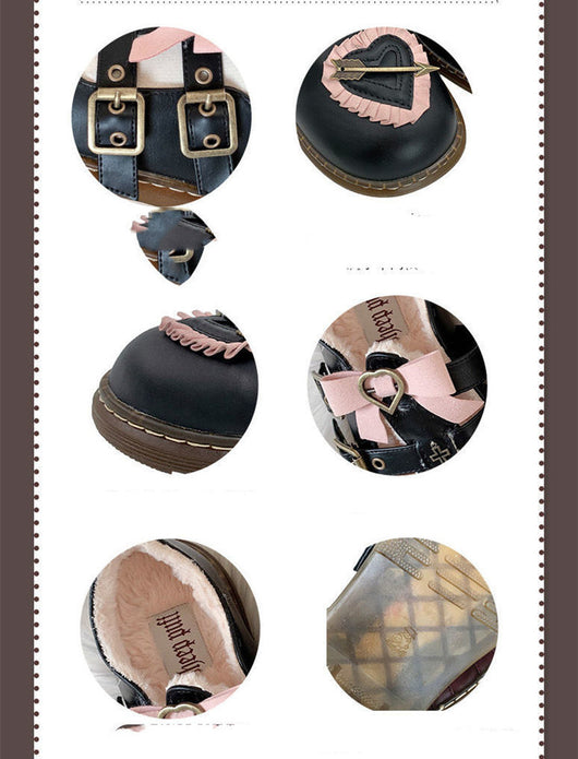 Zapatos Lolita Retro con Lazo de Terciopelo y Punta Redonda Estilo Japonés - Image 13