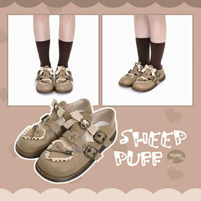 Zapatos Lolita Retro con Lazo de Terciopelo y Punta Redonda Estilo Japonés - Image 3