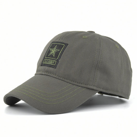Gorra de Béisbol Camuflaje Ejército U.S. con Bordado Pentagrama - Lona Resistente - Image 3