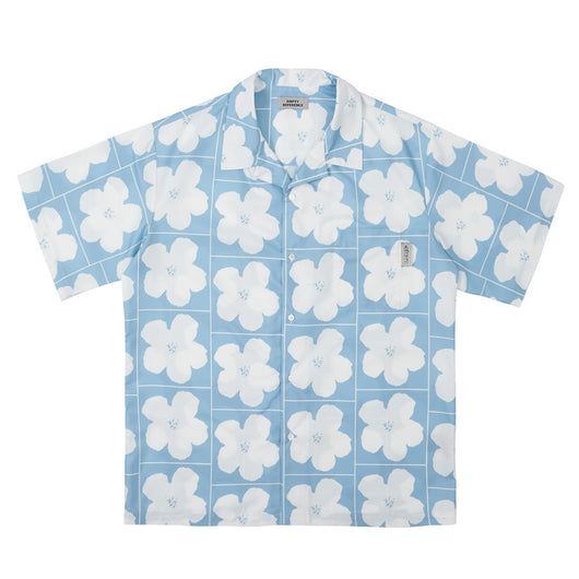 Camisa Casual de Cuadros con Estampado Floral