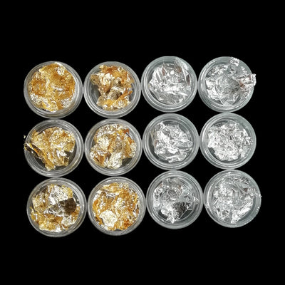 Láminas de Transferencia para Uñas - Papel de Aluminio Dorado y Plateado Premium - Image 5