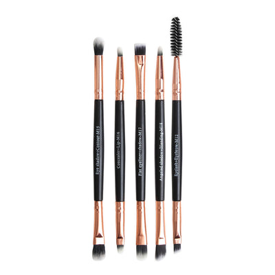 Set de 5 Brochas Dobles para Ojos y Pestañas Maange - Maquillaje Profesional - Image 6