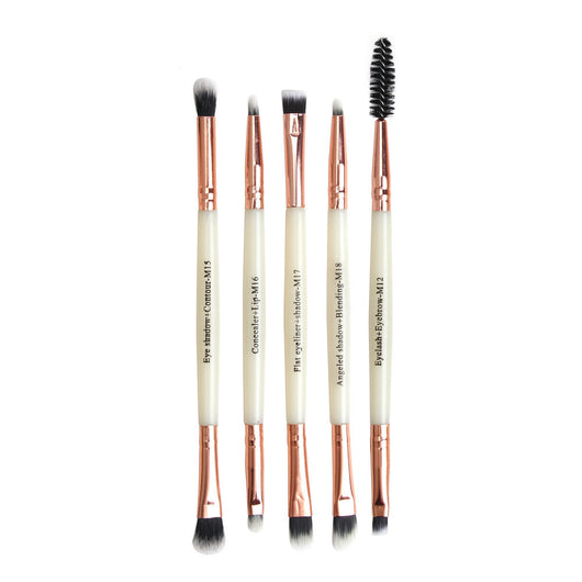 Set de 5 Brochas Dobles para Ojos y Pestañas Maange - Maquillaje Profesional - Image 2