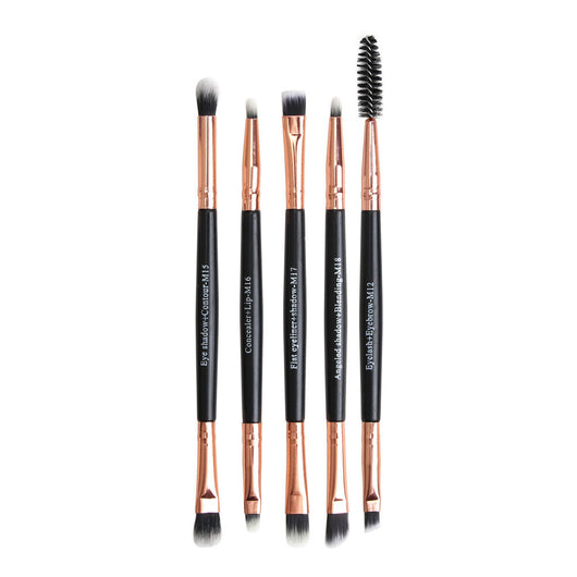 Set de 5 Brochas Dobles para Ojos y Pestañas Maange - Maquillaje Profesional - Image 3