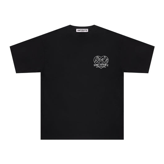 Playera de Pareja Estampado Corazón Llama - Image 15