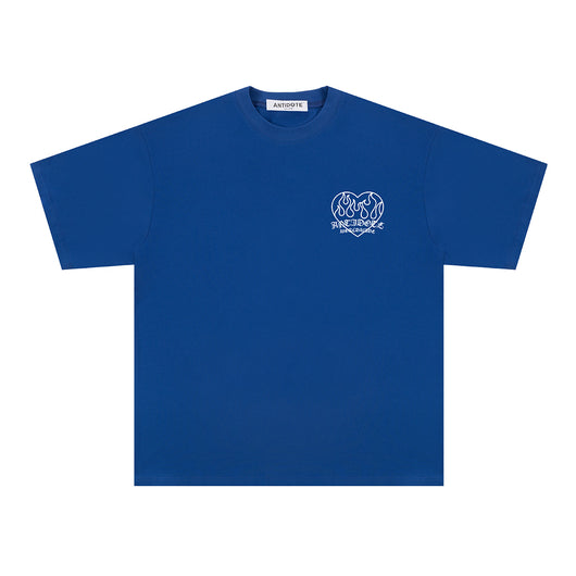 Playera de Pareja Estampado Corazón Llama - Image 7