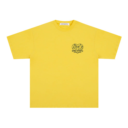 Playera de Pareja Estampado Corazón Llama - Image 6