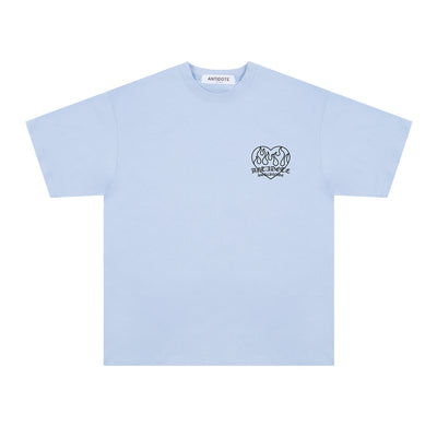 Playera de Pareja Estampado Corazón Llama - Image 4