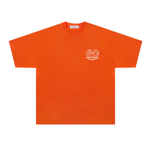 Playera de Pareja Estampado Corazón Llama - Image 5