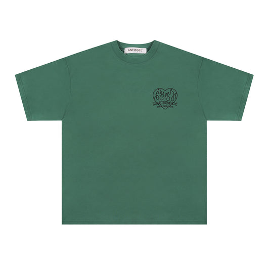 Playera de Pareja Estampado Corazón Llama - Image 3