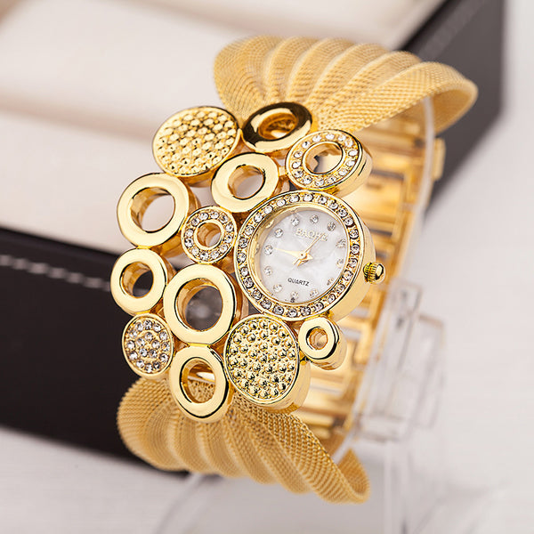 Reloj de Malla Diamante para Mujer - Diseño Europeo Minimalista