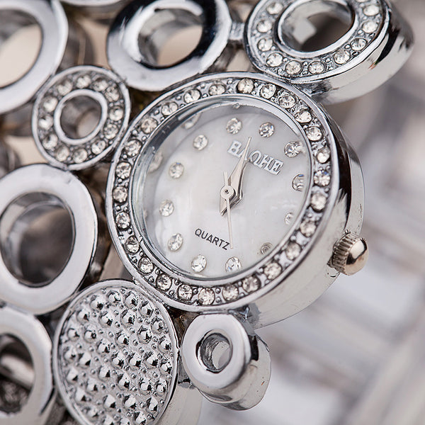 Reloj de Malla Diamante para Mujer - Diseño Europeo Minimalista
