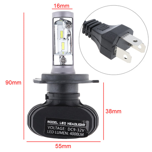 Faro LED S1-CSP Luces de Cruce y Carretera Integradas H4/H7/9005 - Image 8