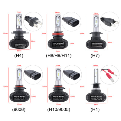 Faro LED S1-CSP Luces de Cruce y Carretera Integradas H4/H7/9005 - Image 2