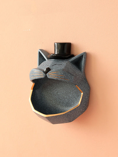 Organizador Mural Gato con Boca Grande - Caja de Almacenamiento Adhesiva sin Taladro - Image 8