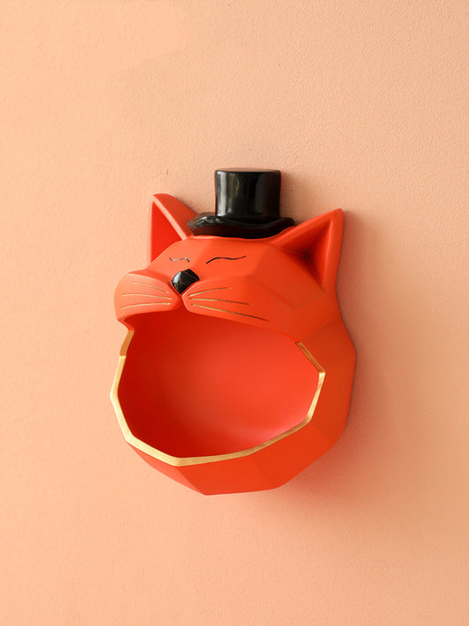 Organizador Mural Gato con Boca Grande - Caja de Almacenamiento Adhesiva sin Taladro - Image 10