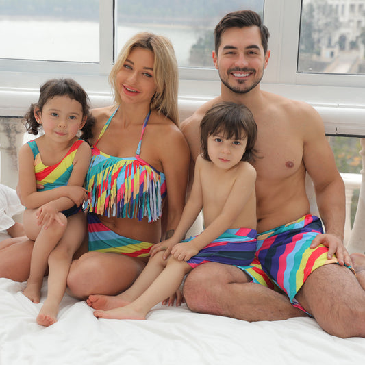 Trajes de Baño a Juego para Padres e Hijos