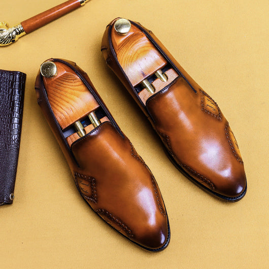 Zapatos de Cuero para Hombre - Mocasines Artesanales de Ante Cómodo - Image 11