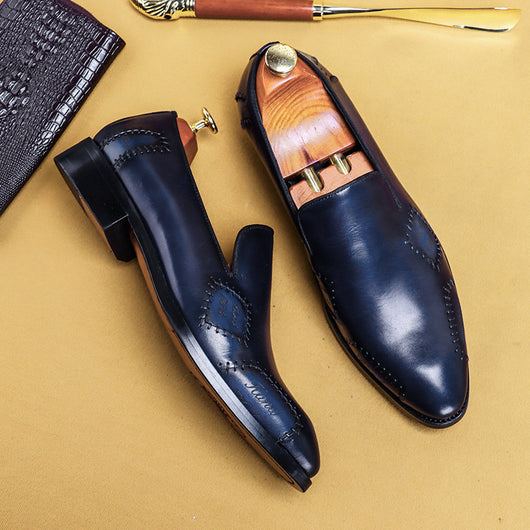 Zapatos de Cuero para Hombre - Mocasines Artesanales de Ante Cómodo - Image 3