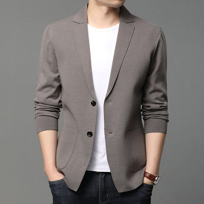 Cardigan Blazer Coreano para Hombre - Suéter Elegante Primavera Otoño - Image 3