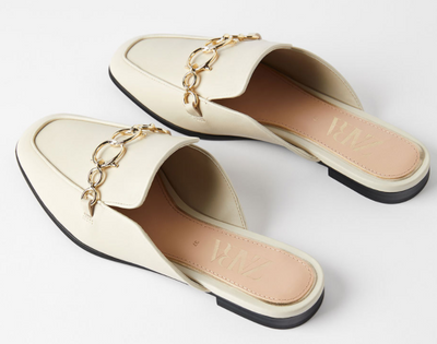 Pantuflas Tipo Mocasín de Cuero Oveja Nude para Mujer - Image 10
