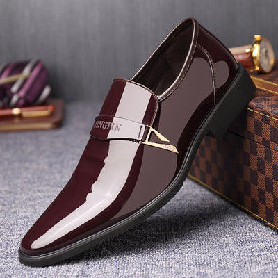 Zapatos de Cuero Italiano para Hombre - Mocasines Brillantes Punta Aguda - Image 13