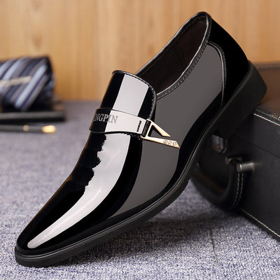 Zapatos de Cuero Italiano para Hombre - Mocasines Brillantes Punta Aguda - Image 14