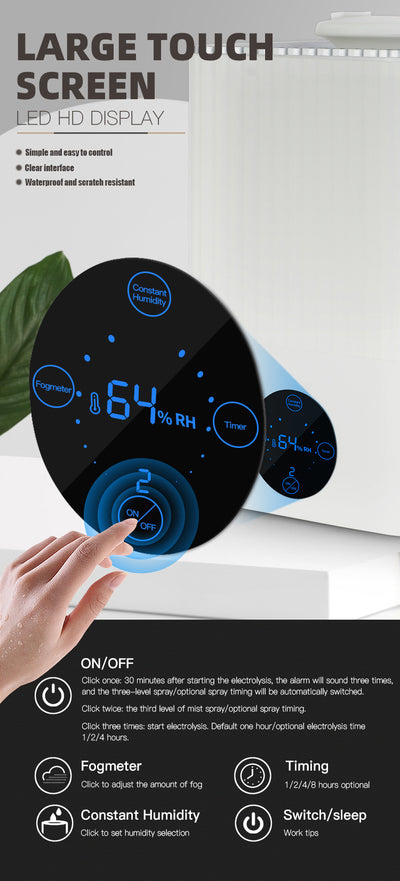Humidificador Silencioso de Gran Capacidad con Aromaterapia y Purificación de Aire - Image 9