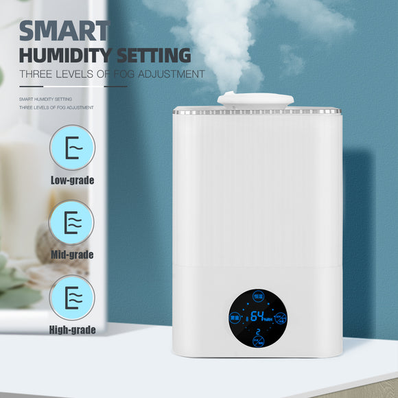 Humidificador Silencioso de Gran Capacidad con Aromaterapia y Purificación de Aire