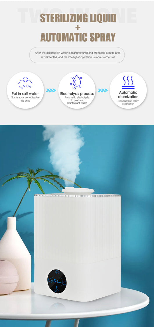 Humidificador Silencioso de Gran Capacidad con Aromaterapia y Purificación de Aire - Image 5
