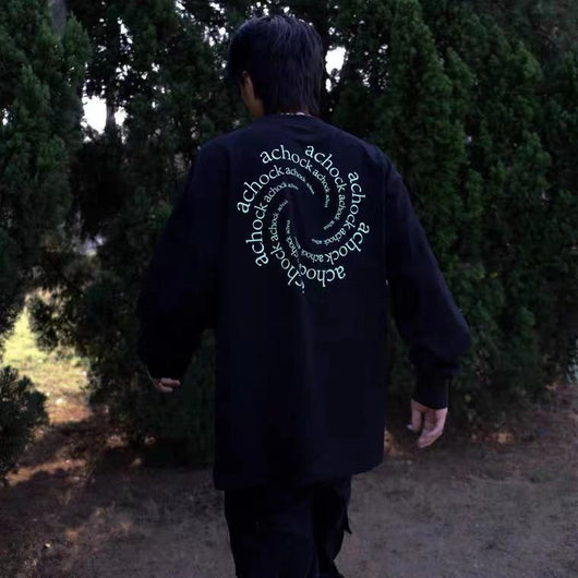 Sudadera Hombre Tide Vórtex Circular - Corte Holgado Casual Manga Larga - Image 8