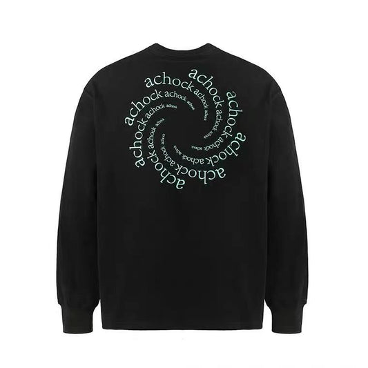 Sudadera Hombre Tide Vórtex Circular - Corte Holgado Casual Manga Larga