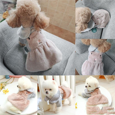 Vestido Cálido de Conejo Peluche para Primavera, Otoño e Invierno - Image 5