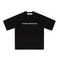 Camiseta de Algodón Estampado Blanco y Negro de Manga Corta