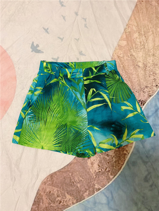 Shorts Medusa de Cintura Alta con Botones - Image 4
