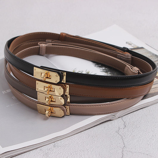 Conjunto Elegante: Falda con Cinturón y Suéter para Mujer - Image 8