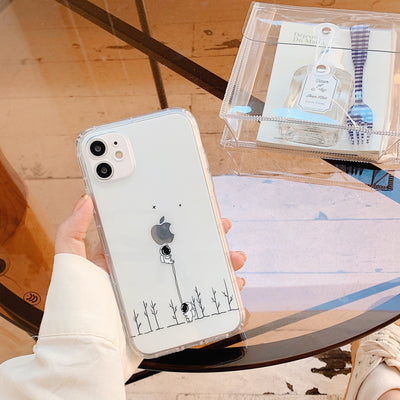 Funda iPhone 12 Pro Astronauta Transparente - Silicona Antigolpes Diseño Kawaii - Image 10