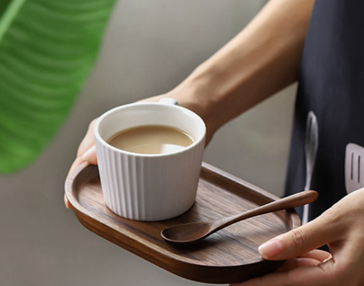 Bandeja de Madera Maciza para Té de la Tarde - Image 11