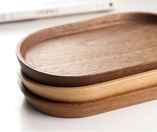 Bandeja de Madera Maciza para Té de la Tarde - Image 13