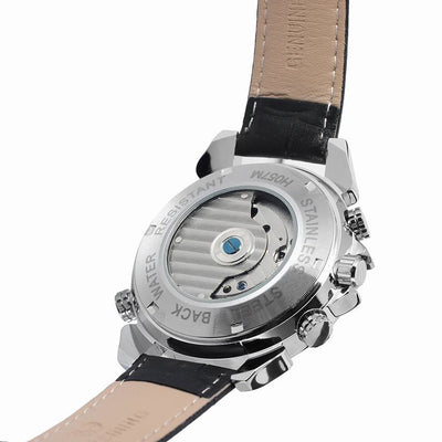 Reloj Automático de Lujo con Calendario Completo y Tourbillon en Cuero Genuino - Image 11